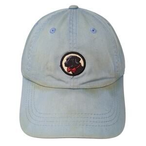 Dog Logo Slideback Baseball Cap Blue One Size Adjustable 6 Panel Southern Proper